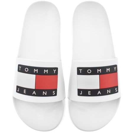 Product Image for Tommy Jeans Logo Pool Sliders White