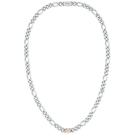 Product Image for BOSS Rian Two Tone Necklace Silver