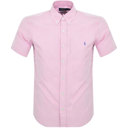 Product Image for Ralph Lauren Stripe Short Sleeved Shirt Pink
