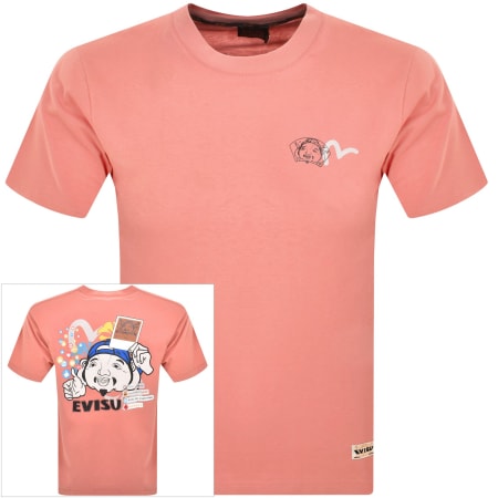 Product Image for Evisu Logo T Shirt Pink