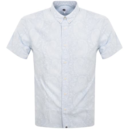 Product Image for Pretty Green Paisley Short Sleeve Shirt Blue