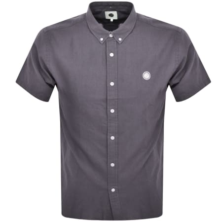 Product Image for Pretty Green Short Sleeve Linen Shirt Grey