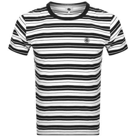 Product Image for Pretty Green Capella Stripe Logo T Shirt Black