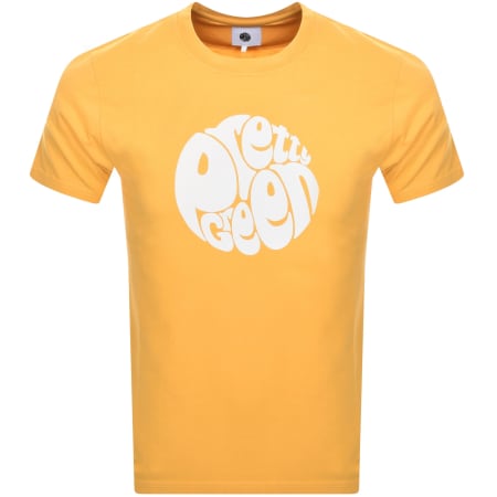 Product Image for Pretty Green Gillespie Logo T Shirt Yellow