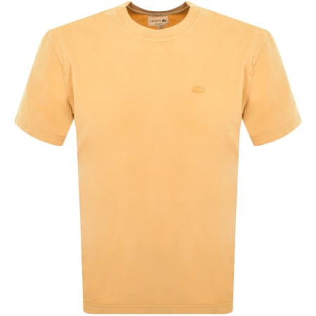 Product Image for Lacoste Crew Neck T Shirt Yellow