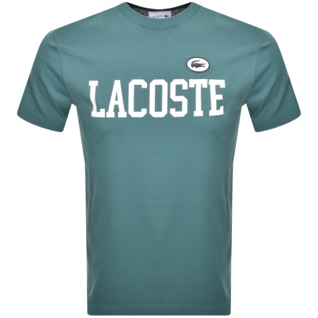 Product Image for Lacoste Crew Neck Logo T Shirt Blue