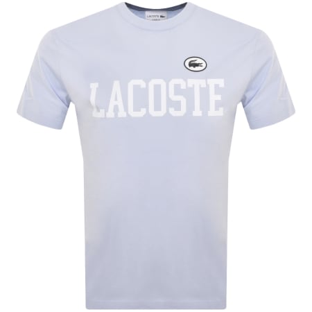 Product Image for Lacoste Crew Neck Logo T Shirt Blue