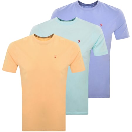 Product Image for Farah Vintage Silaso 3 Pack T Shirts Purple