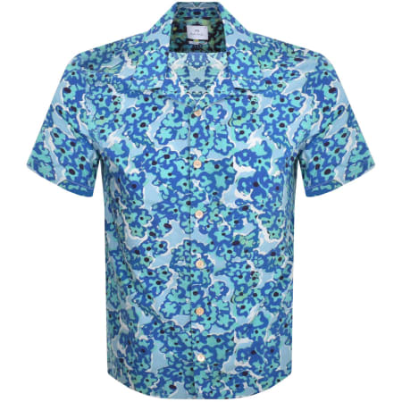 Product Image for Paul Smith Short Sleeve Regular Fit Shirt Blue