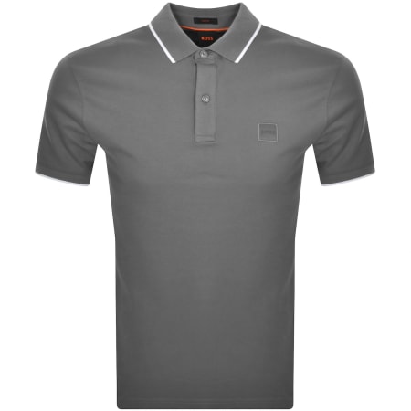 Product Image for BOSS Passertip Polo T Shirt Grey