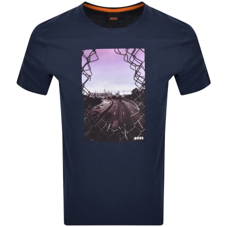 Product Image for BOSS Te Urban T Shirt Navy
