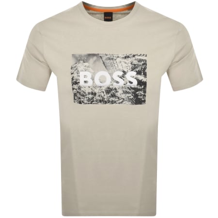 Product Image for BOSS Te Building T Shirt Beige