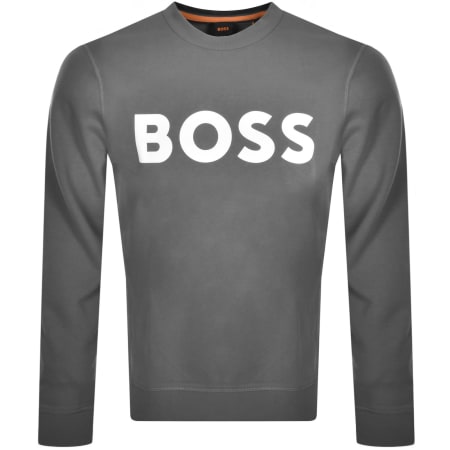 Product Image for BOSS We Basic Crew Neck Sweatshirt Grey