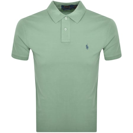 Product Image for Ralph Lauren Custom Slim Polo T Shirt Green