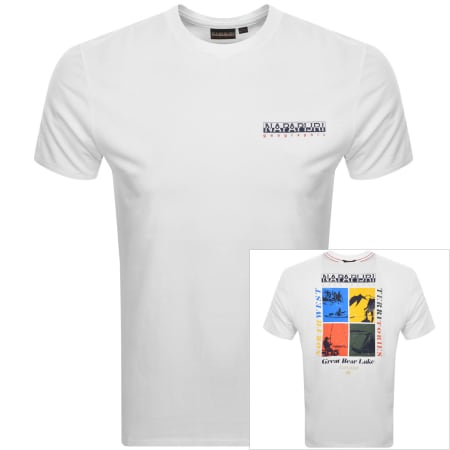 Product Image for Napapijri S Gras Short Sleeve T Shirt White