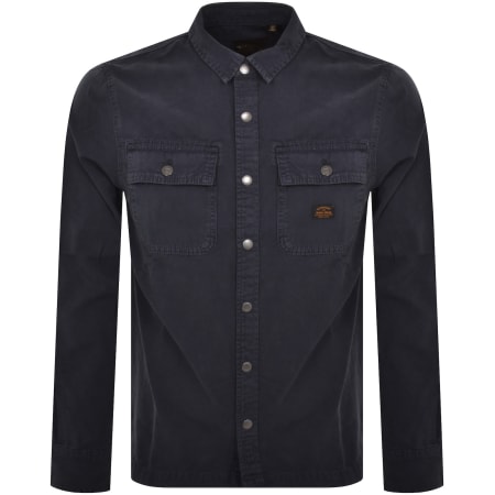 Product Image for Superdry Vintage Canvas Overshirt Navy