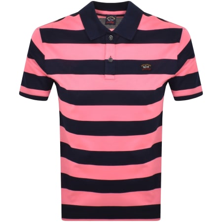 Product Image for Paul And Shark Stripe Polo T Shirt Navy