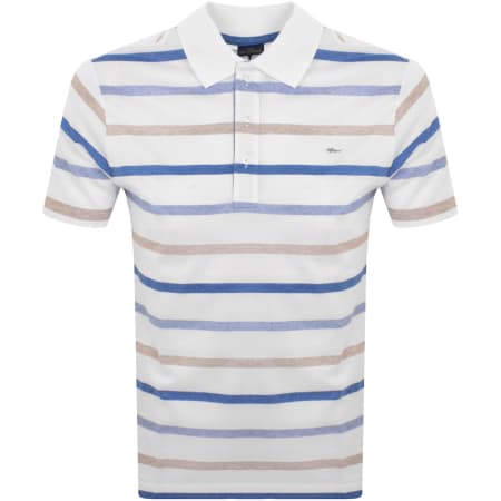 Product Image for Paul And Shark Stripe Polo T Shirt White