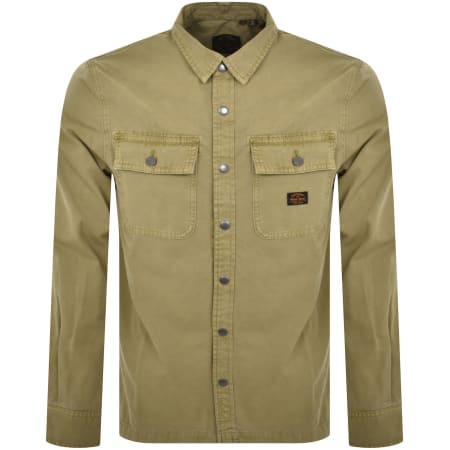 Product Image for Superdry Vintage Canvas Overshirt Green