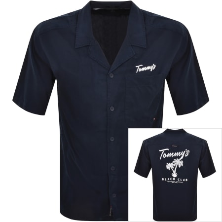 Product Image for Tommy Jeans Short Sleeve Graphic Shirt Navy