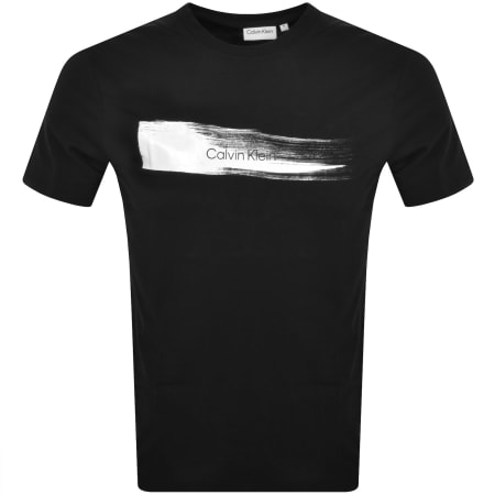 Product Image for Calvin Klein Brush Logo T Shirt Black