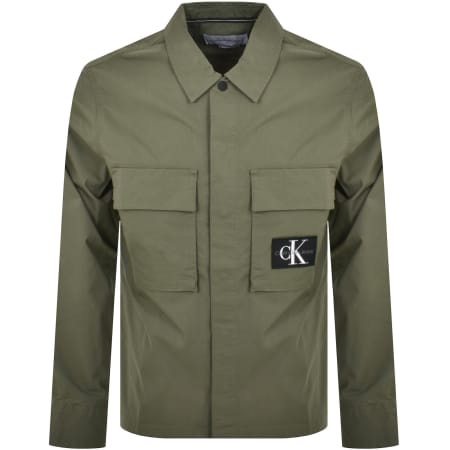 Product Image for Calvin Klein Jeans Utility Overshirt Jacket Green