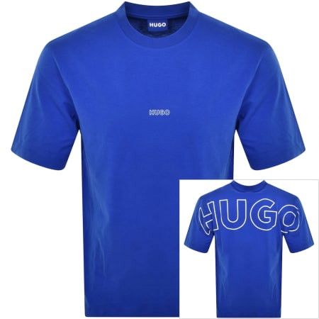 Product Image for HUGO Blue Nouveres T Shirt Blue