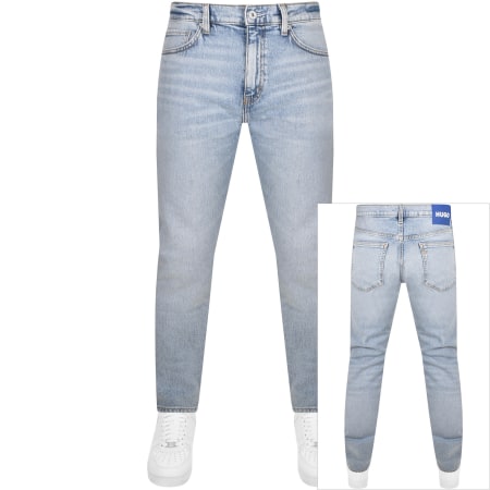 Product Image for HUGO Blue Ash Slim Jeans Light Wash Blue