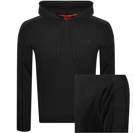 Recommended Product Image for HUGO Tonal Hoodie Black