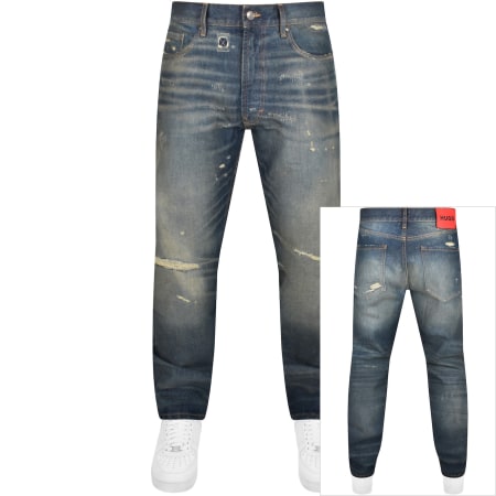 Recommended Product Image for HUGO 640 Straight Fit Mid Wash Jeans Blue