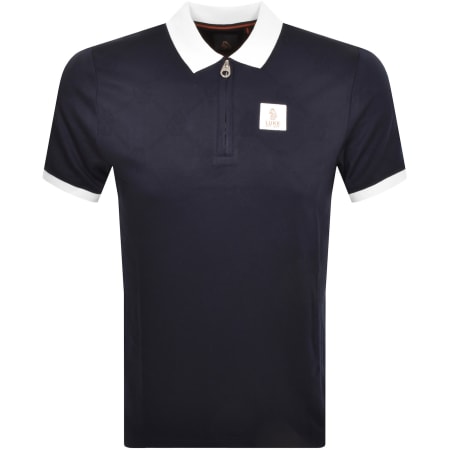 Product Image for Luke 1977 Bauer Zip Polo T Shirt Navy