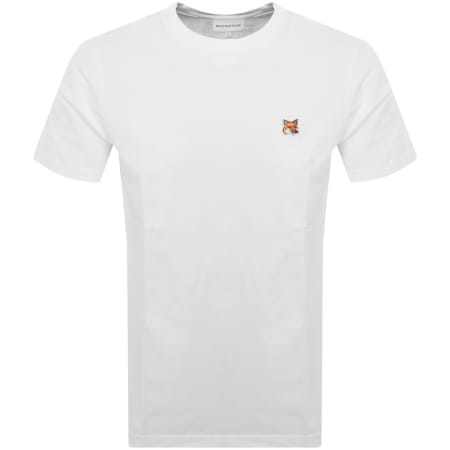 Product Image for Maison Kitsune Fox Head Patch T Shirt White