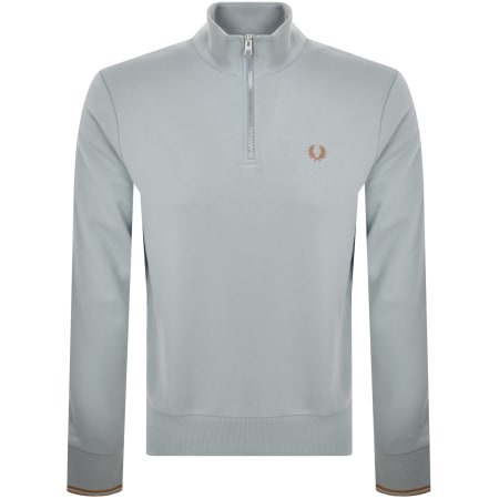 Recommended Product Image for Fred Perry Half Zip Sweatshirt Blue
