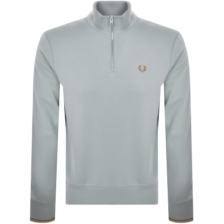 Product Image for Fred Perry Half Zip Sweatshirt Blue