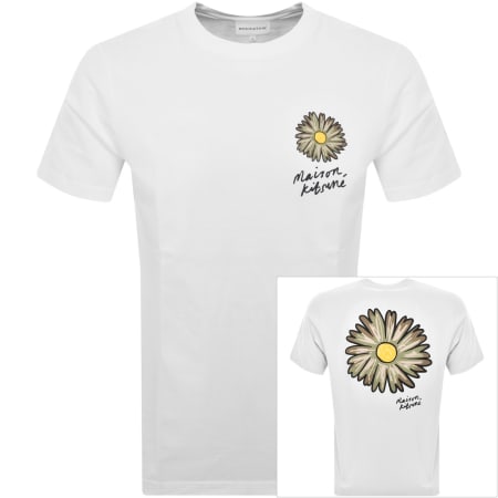 Recommended Product Image for Maison Kitsune Floating Flower T Shirt White