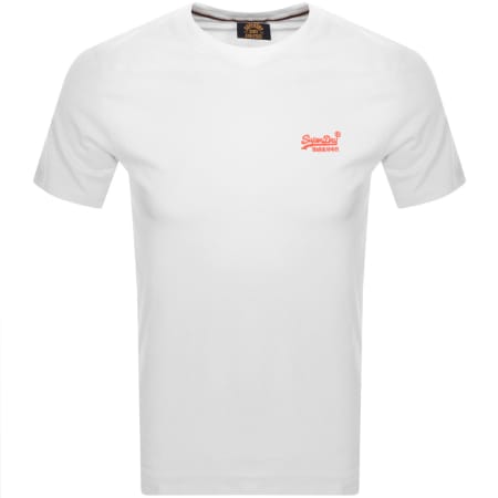 Product Image for Superdry Essential Logo Neon T Shirt White
