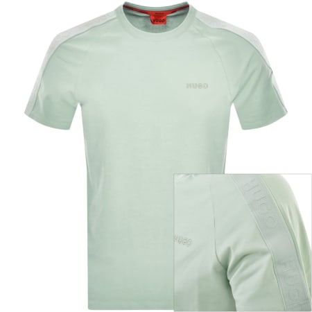 Product Image for HUGO Tonal Logo T Shirt Green