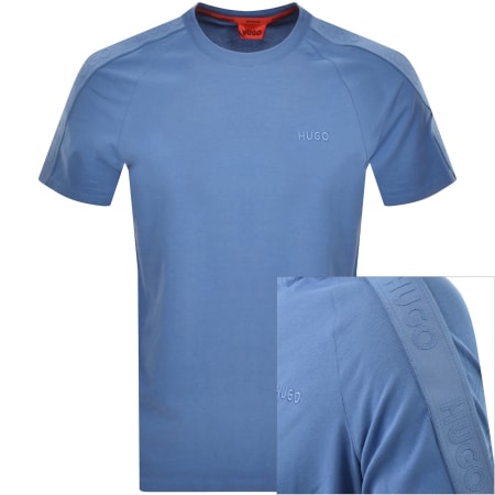 Product Image for HUGO Tonal Logo T Shirt Blue