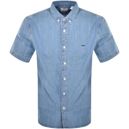 Product Image for Levis Western Short Sleeved Shirt Blue