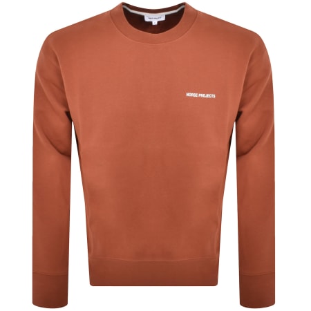 Product Image for Norse Projects Arne Relaxed Logo Sweatshirt Red