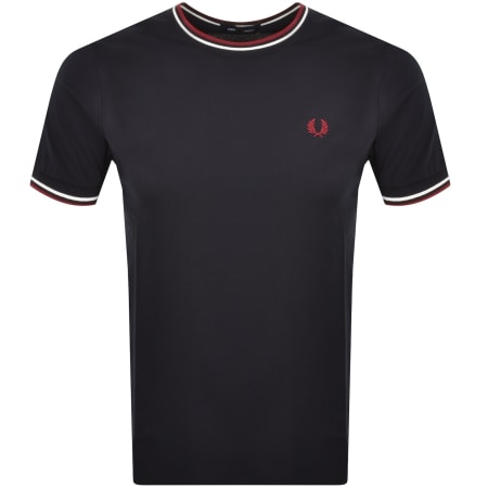 Recommended Product Image for Fred Perry Twin Tipped T Shirt Navy