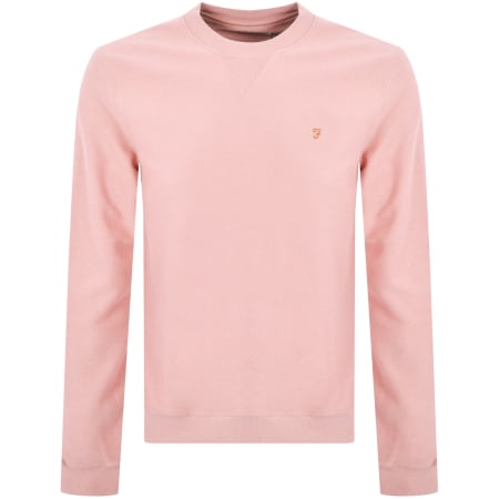 Product Image for Farah Vintage Galli Twill Crew Sweatshirt Pink
