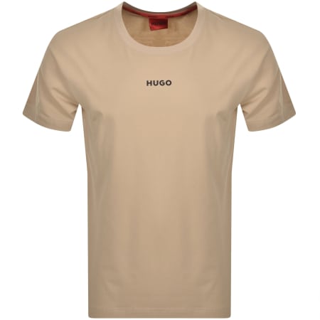 Product Image for HUGO Linked T Shirt Beige