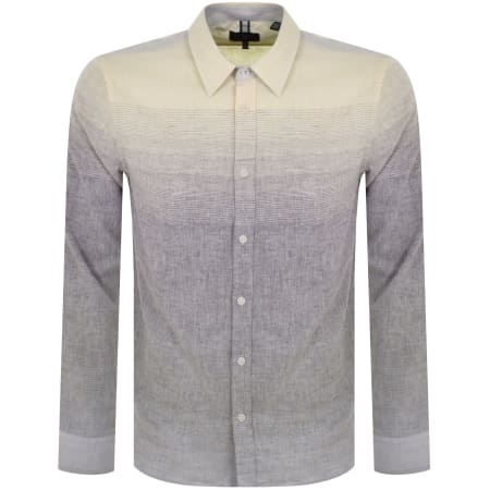 Product Image for Ted Baker Regular Ombre Long Sleeve Shirt Grey