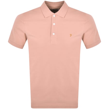 Product Image for Farah Vintage Blanes Polo T Shirt Pink