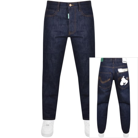 Recommended Product Image for Money Ape Raw Dollar Jeans Dark Wash Blue