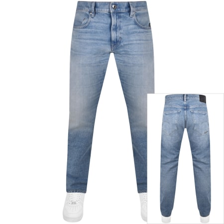 Product Image for G Star Raw Mosa Straight Fit Light Wash Jeans Blue