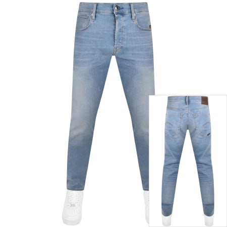 Product Image for G Star Raw 3301 Slim Fit Jeans Light Wash Blue