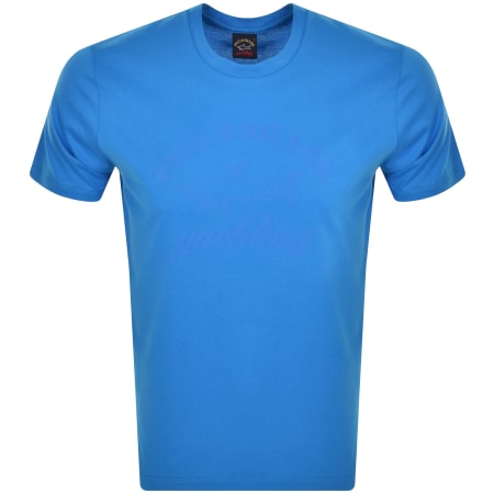 Product Image for Paul And Shark Short Sleeve Logo T Shirt Blue