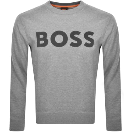 Product Image for BOSS We Basic Crew Neck Sweatshirt Grey